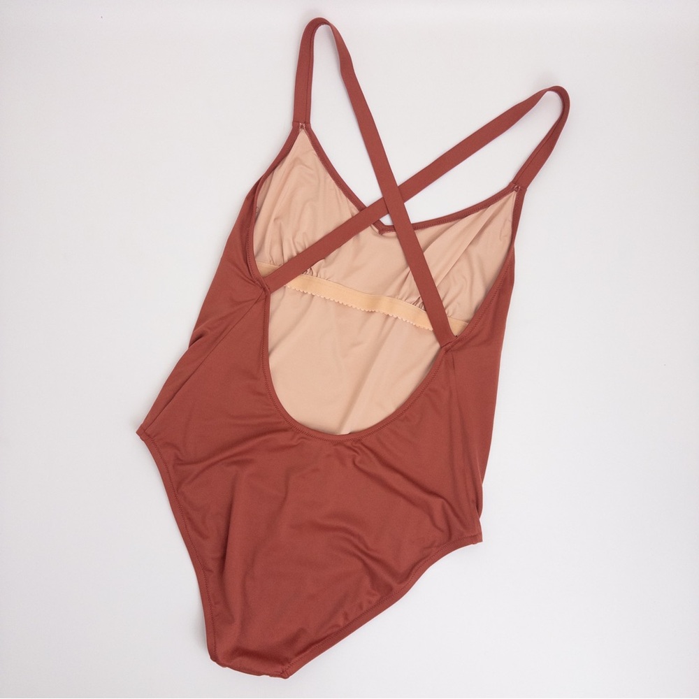 Madewell Rust One-Piece Swimsuit - Picture 6 of 12